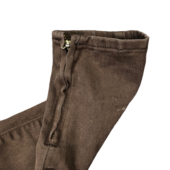 Divine Rights Of Denim Brown Skinny Jeans Zip Up Leg Womens 27 - Picture 7 of 7